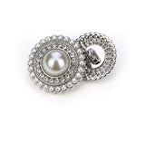 New-Pearl Opulence shank button with diamante