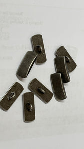 Vintage rectangle buttons