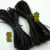 Suded tape with metal studs