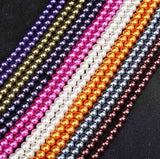 Glass pearl beads in string