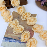 {2026 NEW} Colorful 3D chiffon rose flower lace edge trim