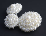 #AB-AZ190701 Faux Pearl Beads Flower Buttons
