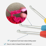 Single Head Soft Handle Crochet Hook
