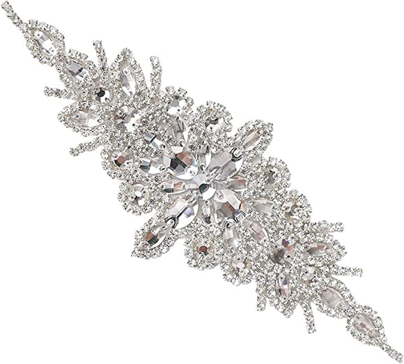 Iron-on Crystal Starburst Diamante Motif