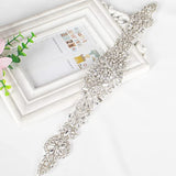 Iron-on Kyunovia Womens Wedding Sash Belt Rhinestone Waistband