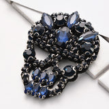 Diamante emb patch - Skull sewing on