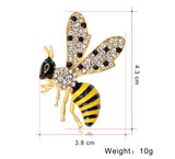 Bee broches with diamnate / pearl