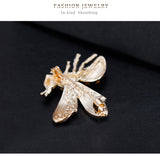 Bee broches with diamnate / pearl