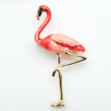 Flamingo bird brooches