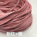 Suded tape with metal studs