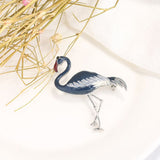 Flamingo bird brooches