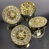 NEW - Diamanté Pearl Centred Shank Button