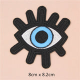 Emb Iron on patches - Eyes