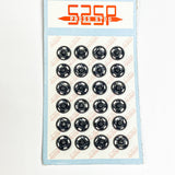 Black Sew On Snaps