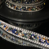 Iron on crystal with chain Trim