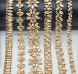 {2026 NEW}Hot Fix Beaded rhinestone Ribbon Resin Iron on Trim