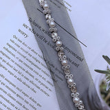 NEW - Bridal Beaded Pearl & Diamanté Trim