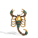 Scorpions brooches with dimanate