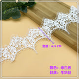 Eyelash style floral Guipure chanlity lace