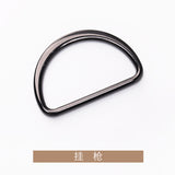 Flat D-ring with round threading on side