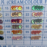 6mm flat sequins in pack
