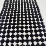 Metallic spike trim