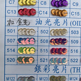 6mm flat sequins in pack