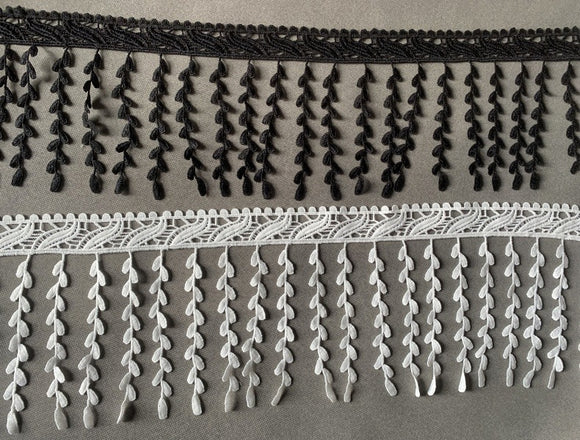 Chandra Guipure Fringed Lace