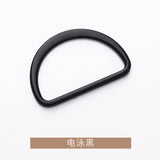 Flat D-ring with round threading on side