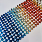 Metallic spike trim