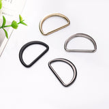 Flat D-ring with round threading on side