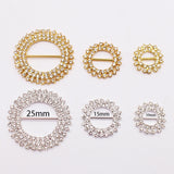 Rhinestone Brass Buckle Embellishment DIY Sewing Accessories