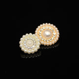 New-Pearl Opulence shank button with diamante