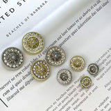 NEW - Diamanté Pearl Centred Shank Button