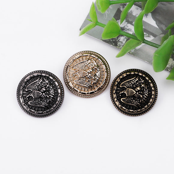 Eagle metal shank buttons