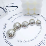 Woven crossed shank buttons with letter M