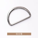 Flat D-ring with round threading on side