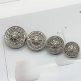 NEW - Diamanté Pearl Centred Shank Button
