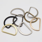 Flat D-ring with round threading on side