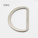 Flat D-ring with round threading on side