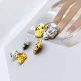 New - irregular two tone color shank buttons