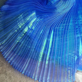 Colored pleated fabric