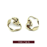 New - irregular two tone color shank buttons