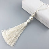 Long tassel with pearl 25cm