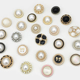 New-Pearl Opulence shank button with diamante