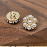 NEW - 12mm pearl shank buttons