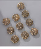 Crest Emblem Metal Shank Buttons