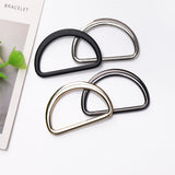 Flat D-ring with round threading on side