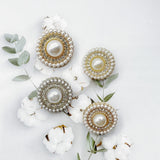 New-Pearl Opulence shank button with diamante