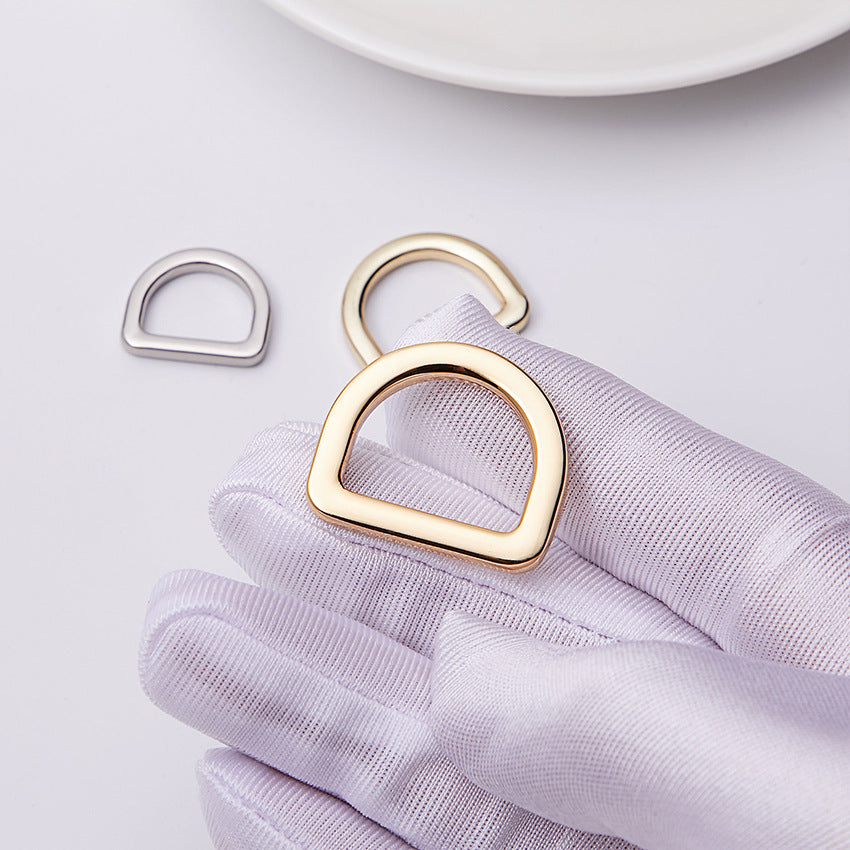 Flat metal threading D ring – www.jimmybuttons.com.au